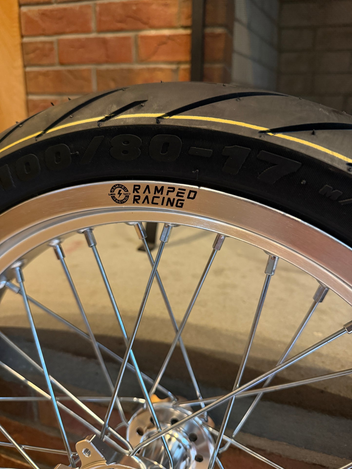(FAST SHIPPING) 17/17 Supermoto Wheel Set for Surron Ultra Bee and Y-volt Surge V (Pre-mounted Tires )