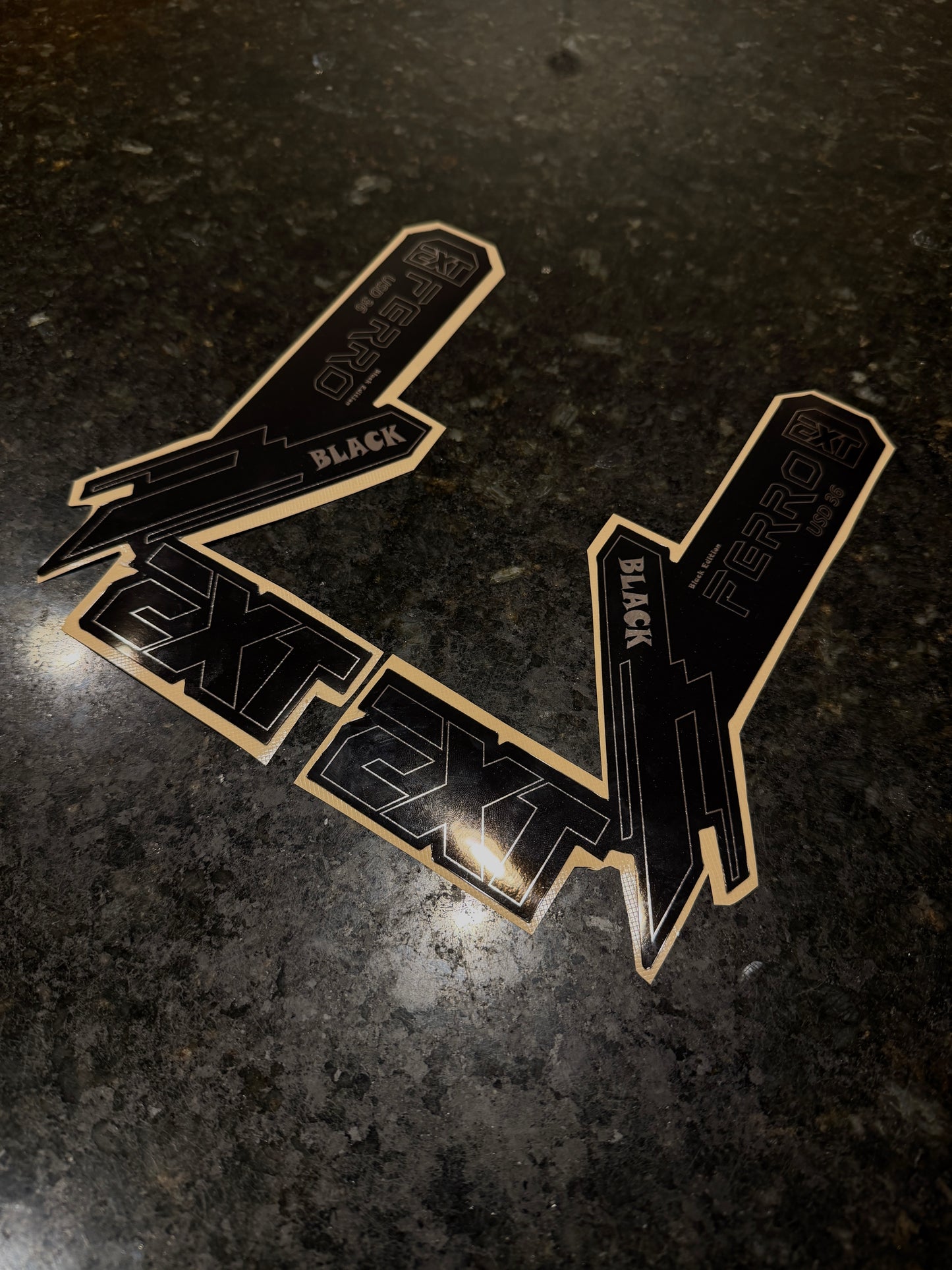 Ext Ferro Black Edition Fork Tube Decal