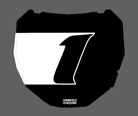 #1 Signature Series Odi Number Plate Decal