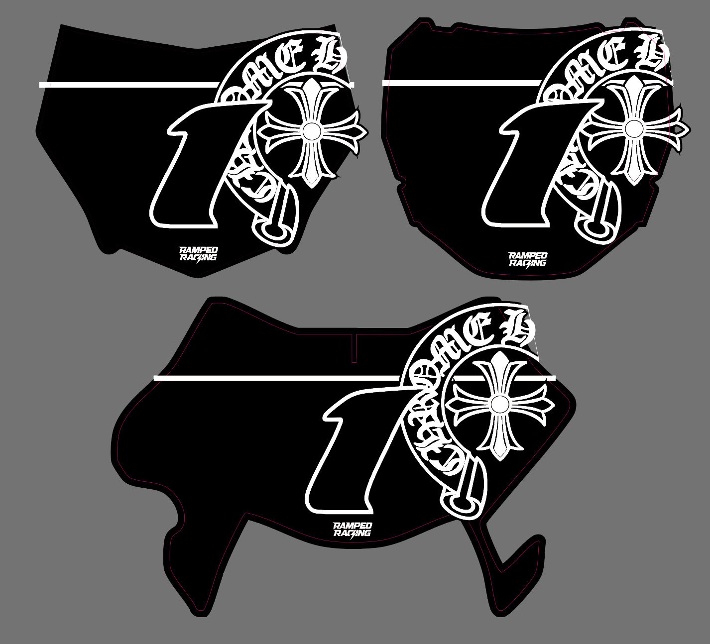 Chrome Hearts Number Plate
