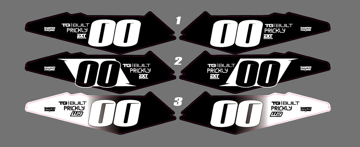 Surron lbx/Eride pro Side Fender Decals