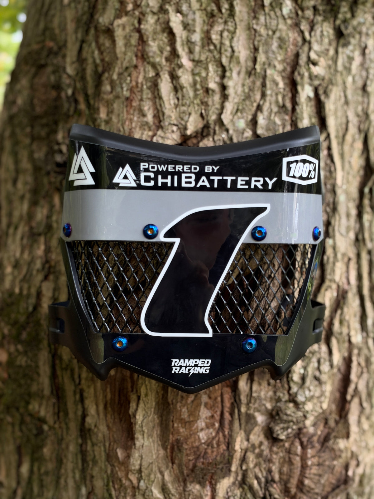 Custom Vented Plate Podium Style (Black)