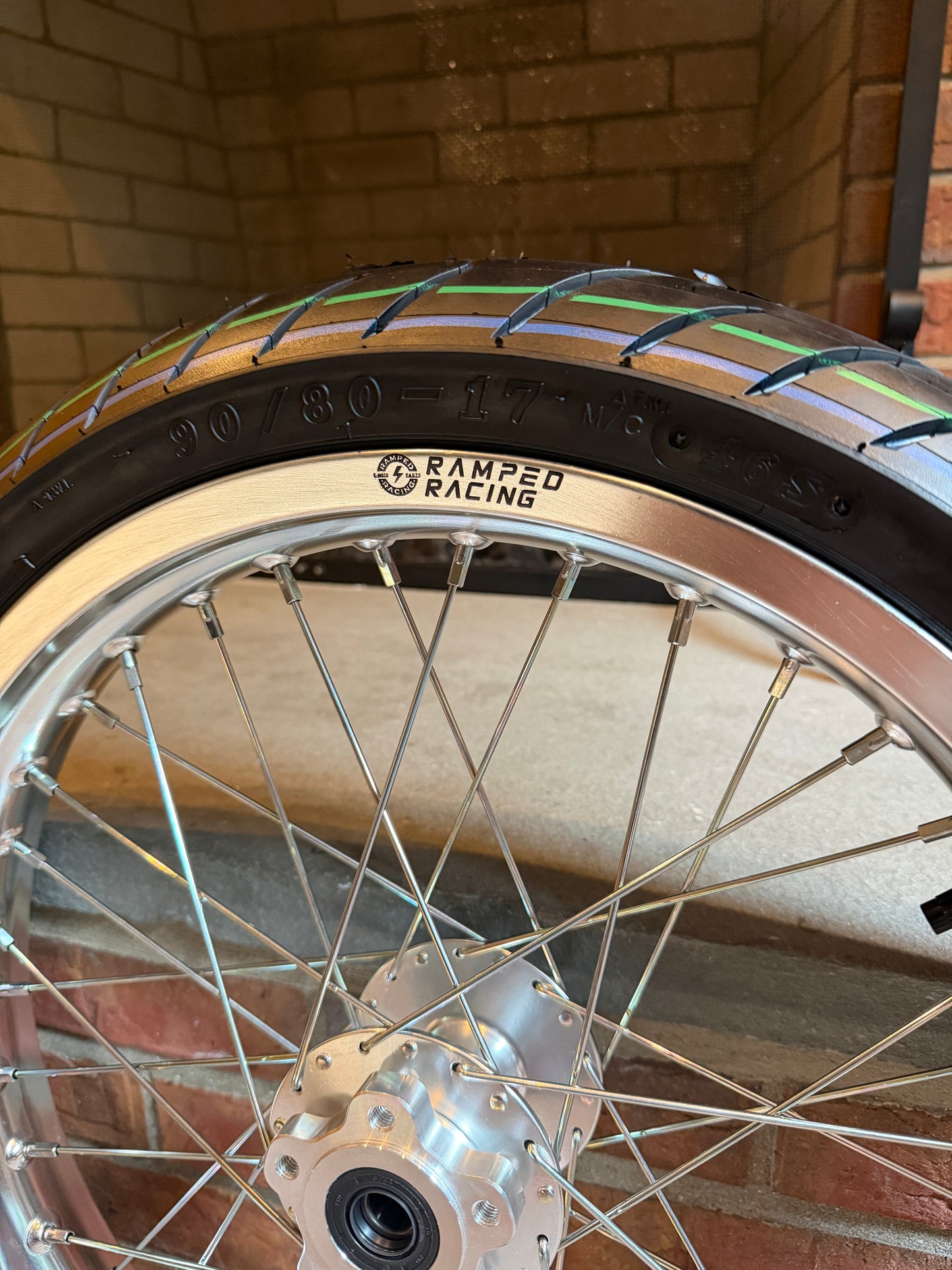 (FAST SHIPPING) 17/17 Supermoto Wheel Set for Surron Lbx, Talaria x3-x3 pro-mx3/4, Eride pro ss-2.0, 79bike, Segway, Ventus (Pre-mounted Tires )