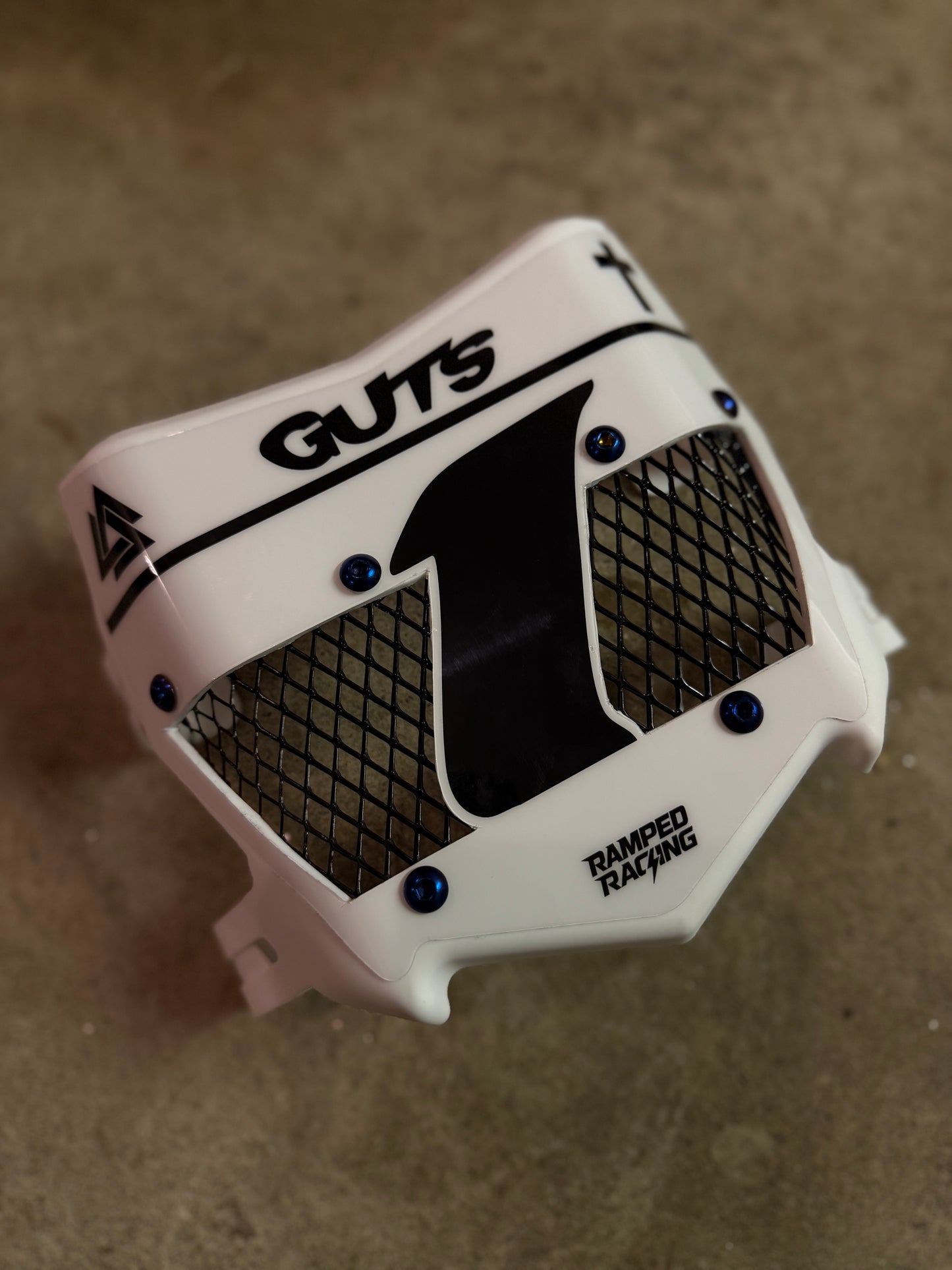 Custom Titanium Vented Plate (White)