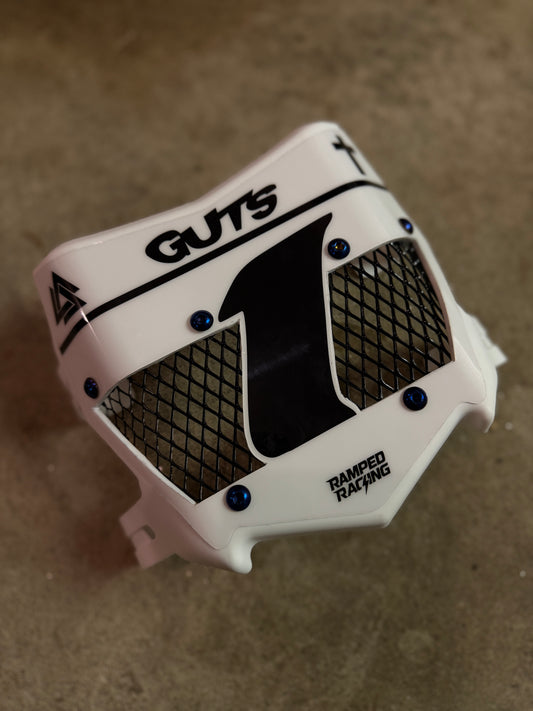 Custom Titanium Vented Plate (White)