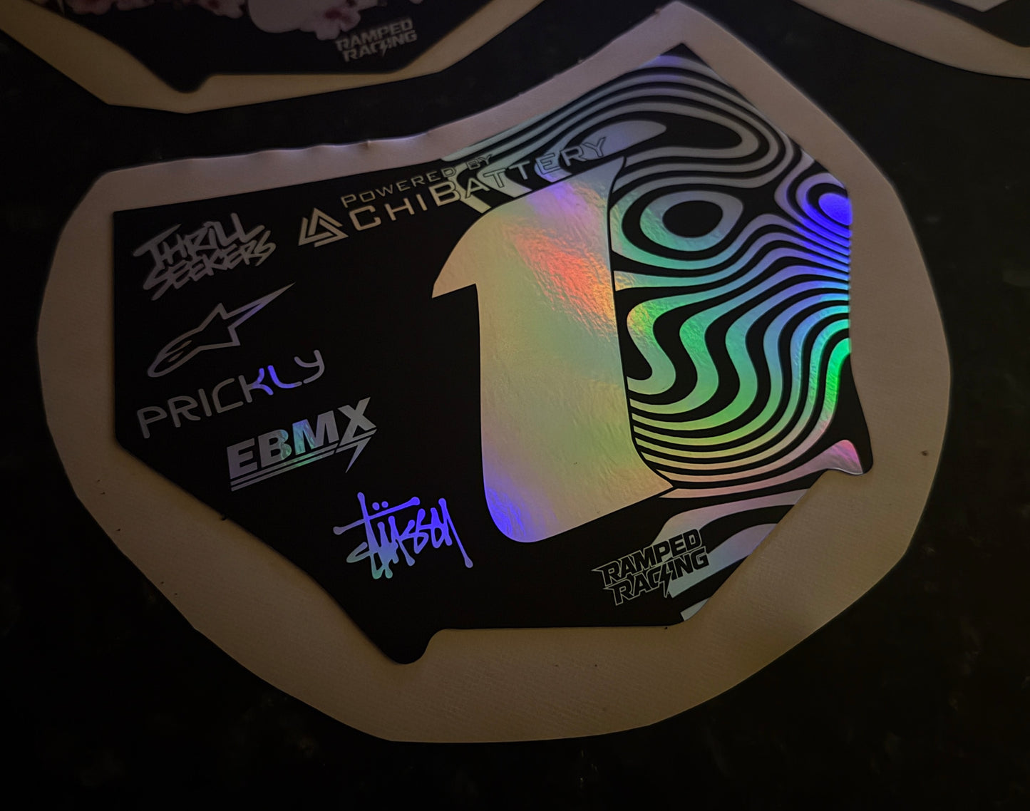 Ripple Design Front Plate Decal