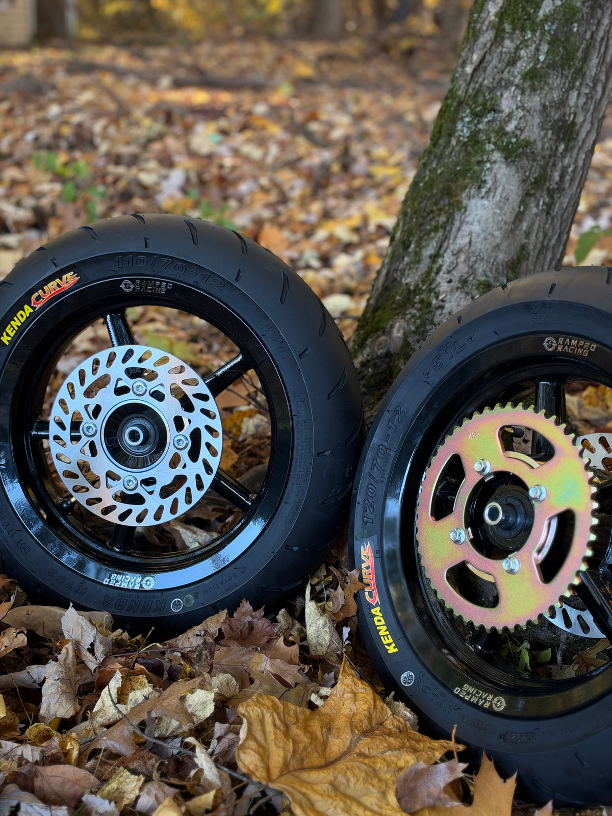Yozma, Tuttio, Heybike,  12/12 Supermoto Wheel Set (Kenda Curve Tires) – Ships Same/Next DaY