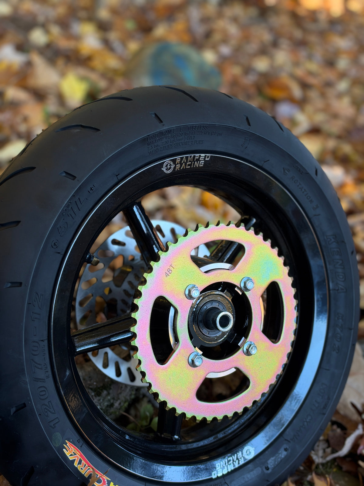 Yozma, Tuttio, Heybike,  12/12 Supermoto Wheel Set (Kenda Curve Tires) – Ships Same/Next DaY