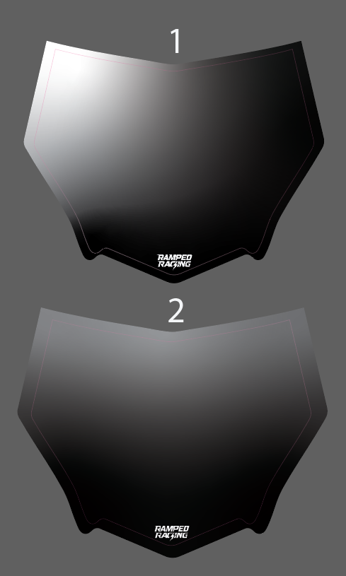 Faded Motocutz Front Plate Decal