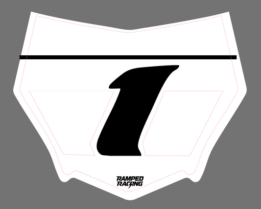 White Motocutz Vented Plate