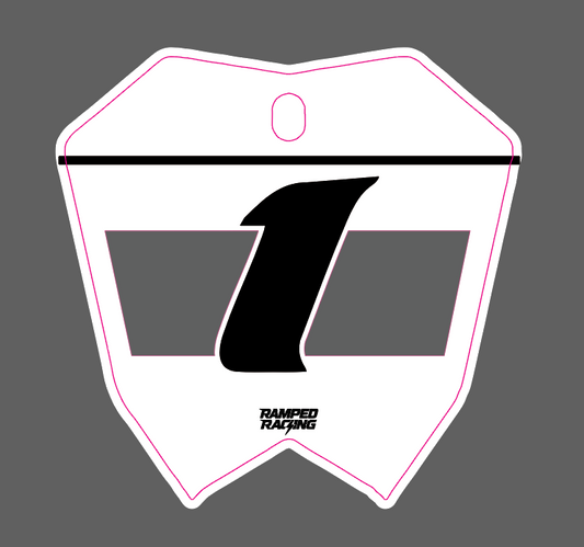(Vented Cut) Rtr Front Plate Decal