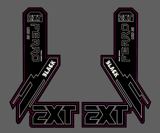 Ext Ferro Black Edition Fork Tube Decal