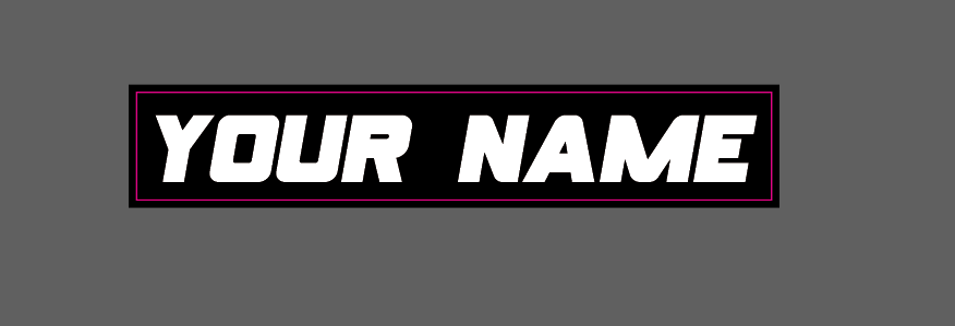 Username Swingarm Decal 2x
