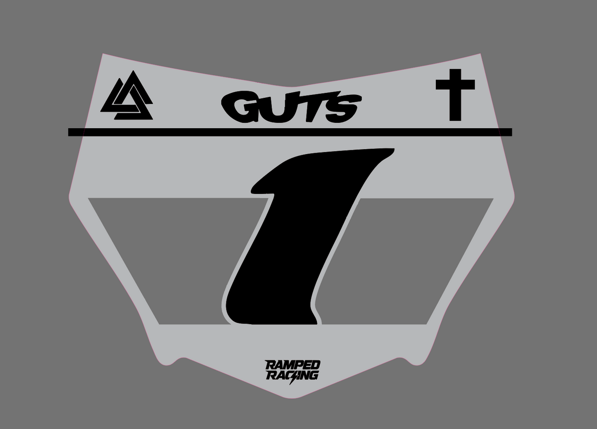 Grey Motocutz Vented Plate